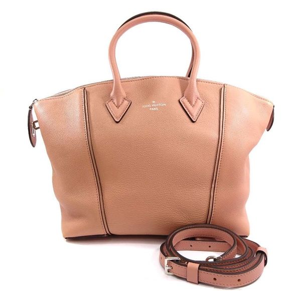 Louis Vuitton Parnacea Lockit PM Shoulder Bag Handbag 2way Magnolia Calf Pink - Picture 1 of 12